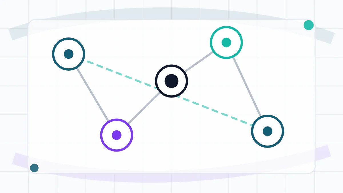Agent runtime diagram with connected tools, permissions, and review gates.